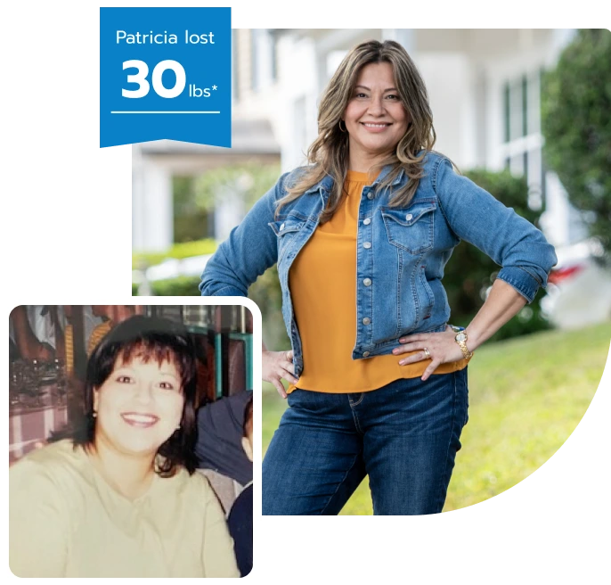 Patricia before and after weight loss